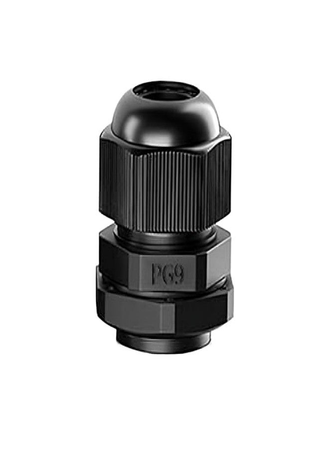 Power Pg9 Polyamide Cable Gland Pg Type Waterproof Pack of 100pcs (black) - Image 1